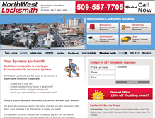 Tablet Screenshot of northwestlocksmithspokane.com